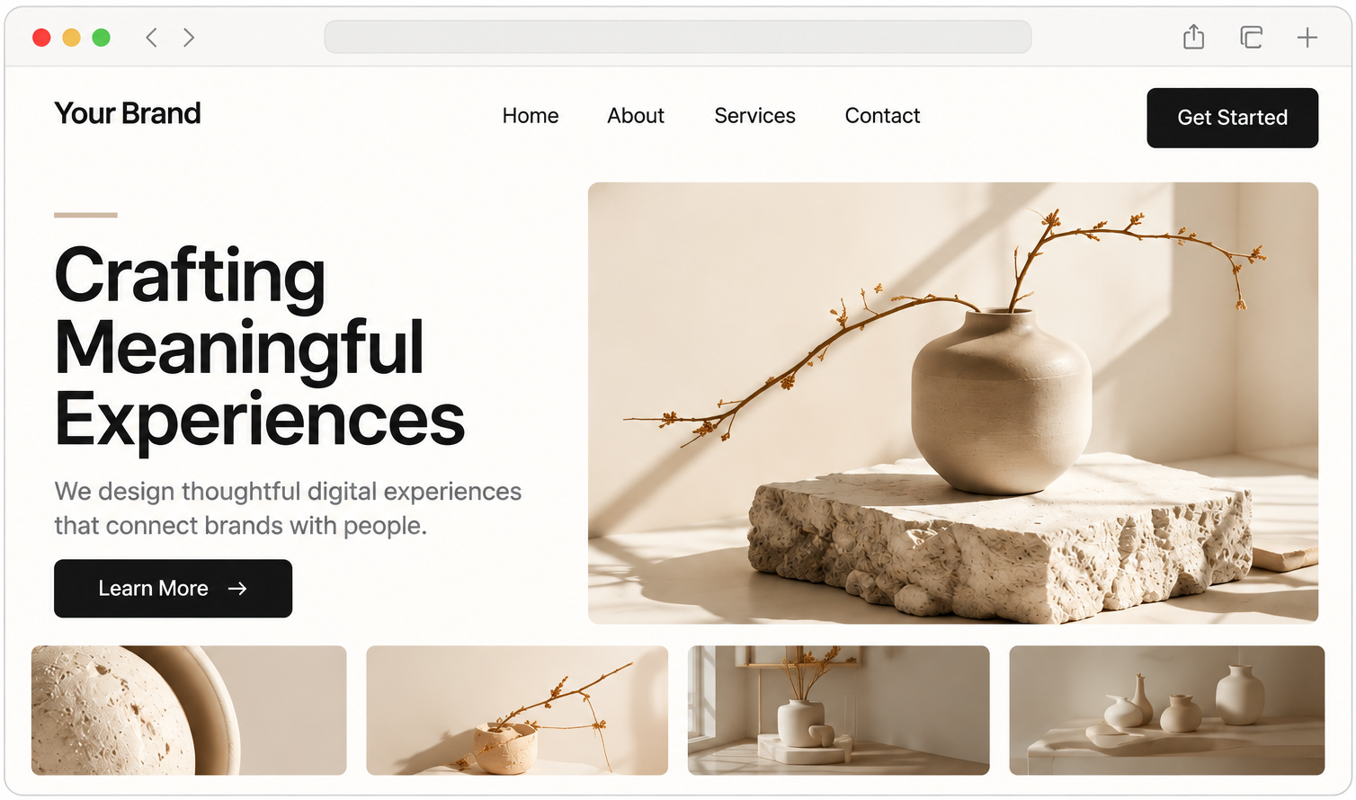 A polished website homepage that still fails to convert visitors